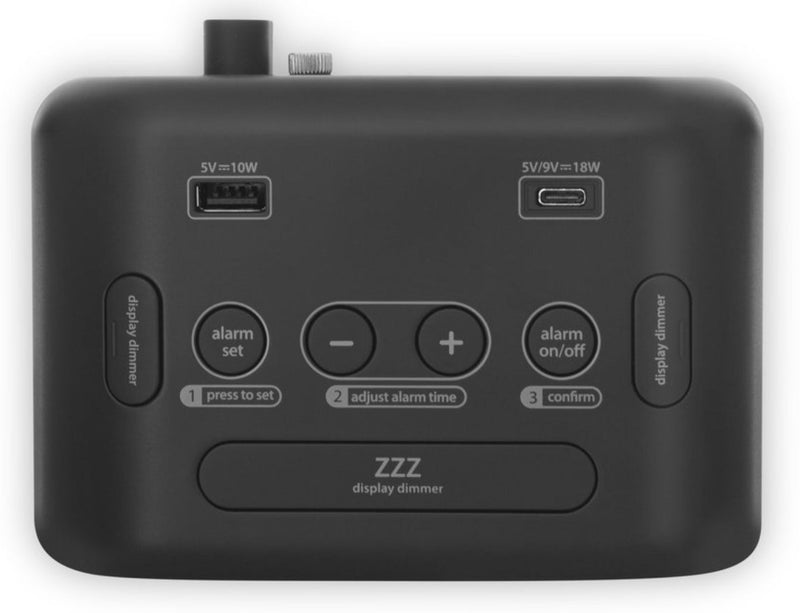 iHome Alarm Clock - HiH35 - Triple Display Alarm Clock with Dual USB Charging