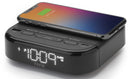 iHome Alarm Clock - HW22 - Pre-set Clock with Qi Wireless Charging, Dual USB Fast Charging, and Single Day Alarm