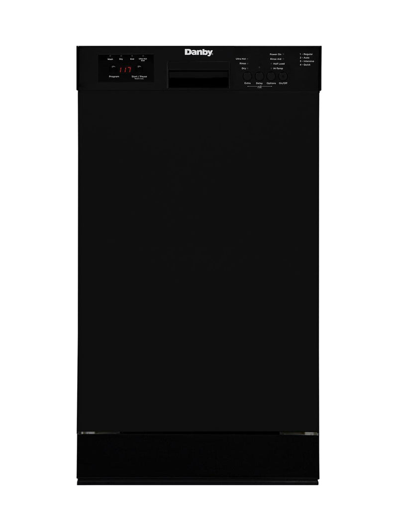 Danby DDW18D1EB - 18″ Wide Built-in Dishwasher in Black